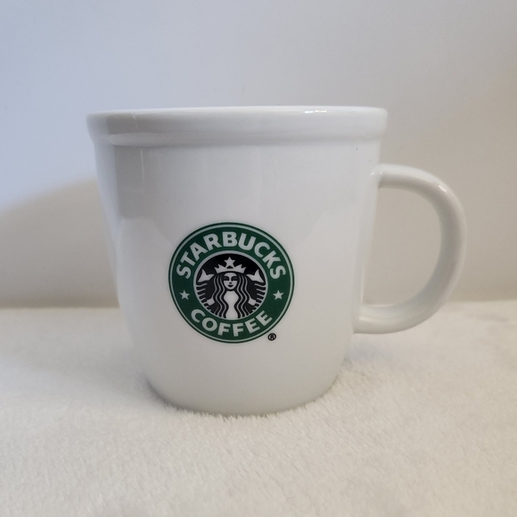 Starbucks Other - Starbucks 2007 White Green Black Logo Sturdy Coffee Cup Mug XL 14 Oz